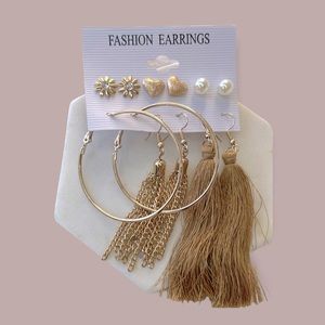NEW😍 Fashion Earring Set - 6 Pairs